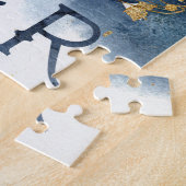 Krebskrebs blaue schwarze zodiakische Astrologie-P Puzzle (Seite)