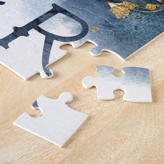 Krebskrebs blaue schwarze zodiakische Astrologie-P Puzzle (Seite)