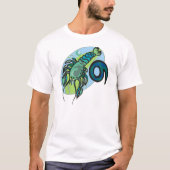 Krebskrebs im Stil der 70er Jahre mit Symbol T-Shirt (Vorderseite)