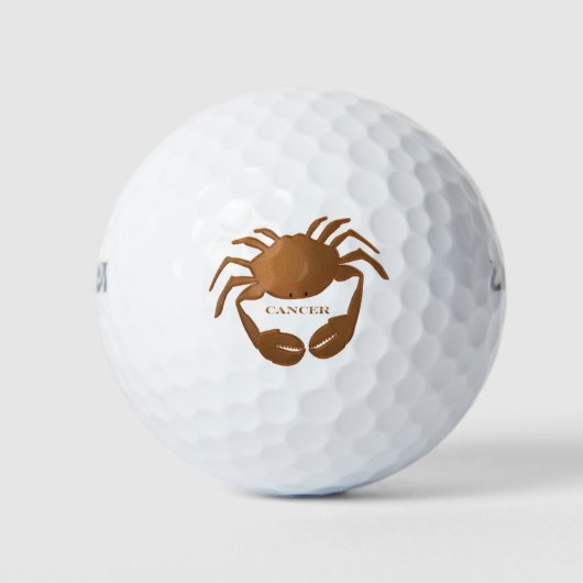 Krebskrebs Zodiac Golfball (Vorderseite)
