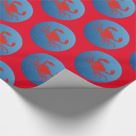 Krebskrebs Zodiac Thunder_Cove Geschenkpapier (Ecke)