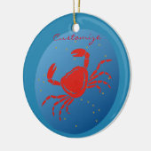 Krebskrebs Zodiac Thunder_Cove Keramik Ornament (Links)