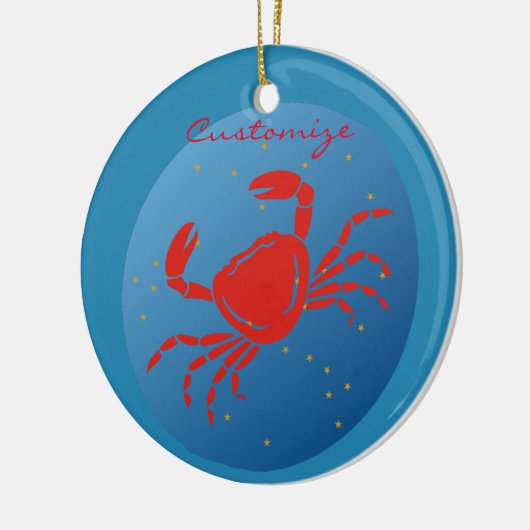 Krebskrebs Zodiac Thunder_Cove Keramik Ornament (Links)