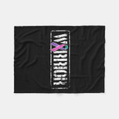 Krebskrieger - Aufklärungsband im militärischen St Fleecedecke (Vorderseite (Horizontal))