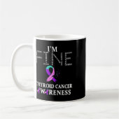 Krebskrieger I'm Fine Kaffeetasse (Links)