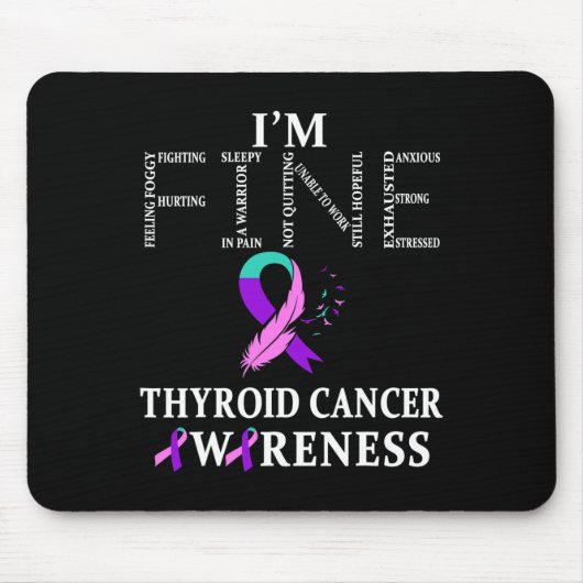 Krebskrieger I'm Fine Mousepad (Vorne)