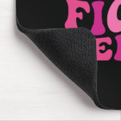 Krebskrieger rosa Schleife Mousepad (Ecke)