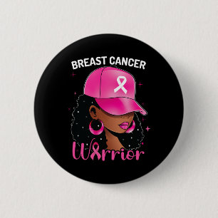 Krebskrieger Schwarze Frauen Brustkrebs Bewusstsei Button