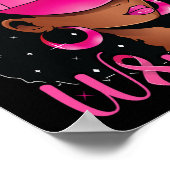 Krebskrieger Schwarze Frauen Brustkrebs Bewusstsei Poster (Ecke)