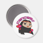 Krebsmagnet Magnet (Vorderseite/Rückseite)