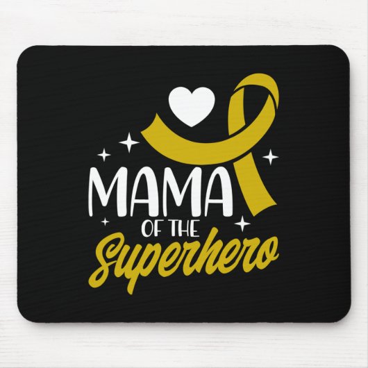 Krebsmama eines Superhelden Mousepad (Vorne)