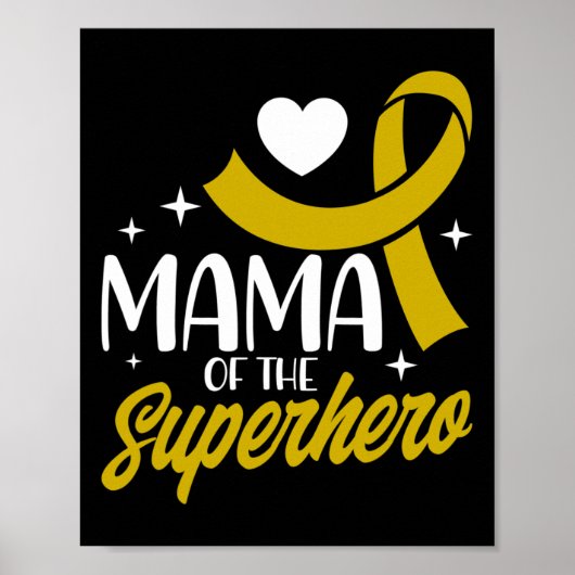 Krebsmama eines Superhelden Poster (Vorne)