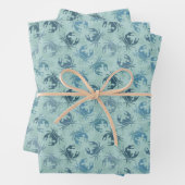 Krebsmuster der gefärbte Krawatte Geschenkpapier Set (Beispiel)