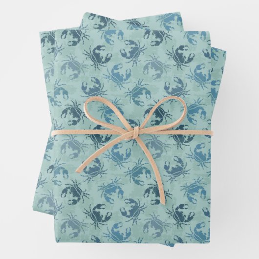 Krebsmuster der gefärbte Krawatte Geschenkpapier Set (Beispiel)