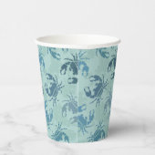 Krebsmuster der gefärbte Krawatte Pappbecher (Rechts)