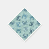 Krebsmuster der gefärbte Krawatte Serviette (Ecke)