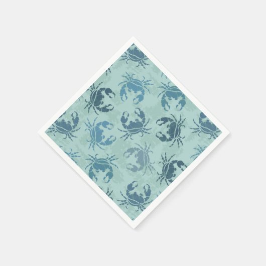 Krebsmuster der gefärbte Krawatte Serviette (Ecke)