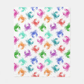 Krebsmuster Fleecedecke (Vorderseite)