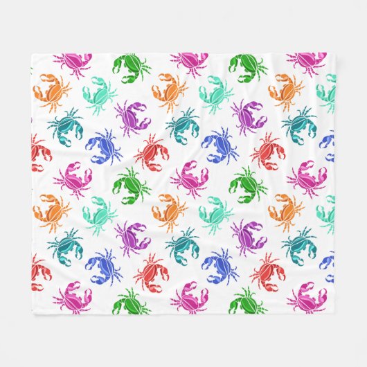 Krebsmuster Fleecedecke (Vorderseite (Horizontal))