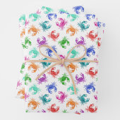 Krebsmuster Geschenkpapier Set (Beispiel)