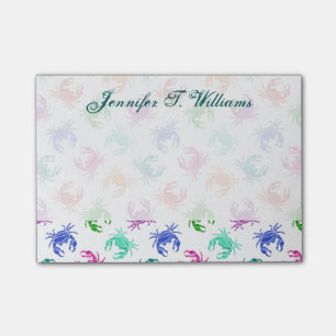 Krebsmuster  Name hinzufügen Post-it Klebezettel