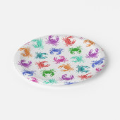 Krebsmuster Pappteller (Schrägansicht)