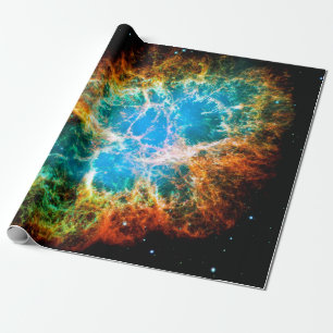 Krebsnebel-Supernova-Überrest Hubble-Weltraumfoto Geschenkpapier