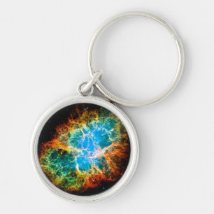 Krebsnebel-Supernova-Überrest Hubble-Weltraumfoto Schlüsselanhänger
