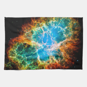 Krebsnebel-Supernovaüberrest Hubble-Weltraumfoto Küchentuch