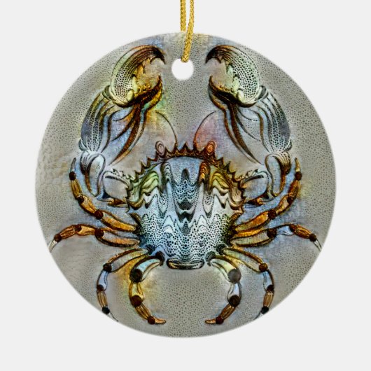 Krebsort Keramik Ornament (Vorne)