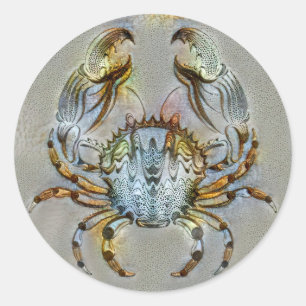 Krebsort Runder Aufkleber