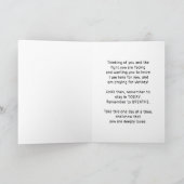 Krebspatient, konfrontiert diesen einen Tag nach d Karte (Innenseite)