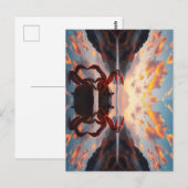 Krebsreflexionskunst Postkarte (Vorne/Hinten)