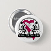 Krebsrennen für die Heilung Button (Vorne & Hinten)