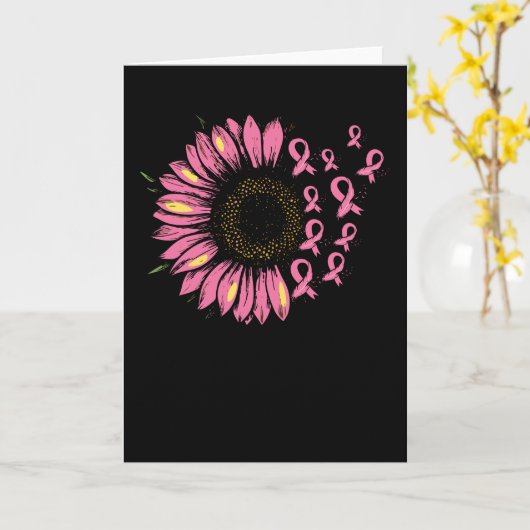 Krebsribone mit Sonnenblumen Karte (Gelbe Blume)