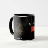 Krebsrote Flags Astrologie Tasse | Funny Zodiac-Ge (Vorderseite Links)