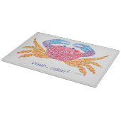 Krebsschneider Schneidebrett (Ecke)