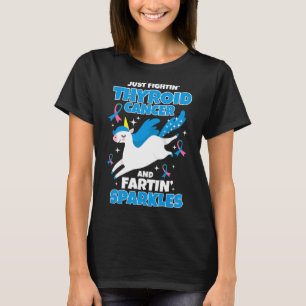 Krebsspass Einhorn Farting Glitzern T-Shirt