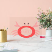 Krebsstern-Schildkröte Acrylschild (Hochzeit)