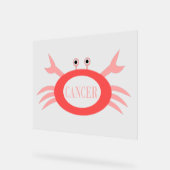 Krebsstern-Schildkröte Acrylschild (Winkel)