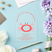 Krebsstern-Schildkröte Custom Birthday Party Acryleinladungen (Insitu (Hochzeit))