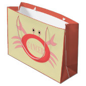 Krebsstern-Schildkröte-Geschenktasche Große Geschenktüte (Rückseite Schrägansicht)