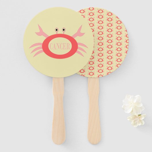 Krebsstern-Schildkröte-Handfan Fächer (Vorne und Hinten)