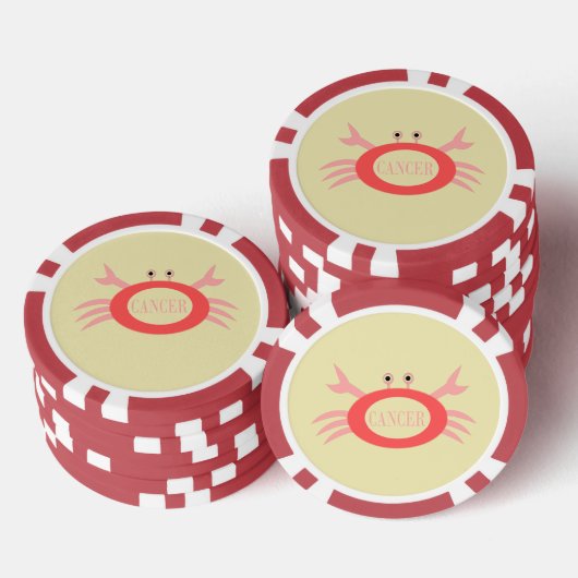 Krebsstern-Schildkröte Pokerchips (Stapel)