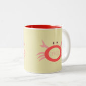 Krebsstern-Schildkröte-Tasse Zweifarbige Tasse (VorderseiteRechts)