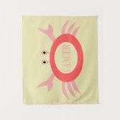 Krebsstern-Schildkröte Wandteppich (Vorderseite)