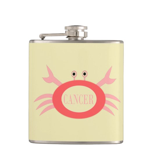 Krebsstern-Schildkrötenflasche Flachmann (Vorderseite)