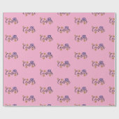 Krebssternenschild Papier rosa Hintergrund Geschenkpapier (Flach)