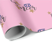 Krebssternenschild Papier rosa Hintergrund Geschenkpapier (Rolleneckpunkt)