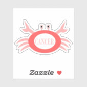 Krebssternenschildkröte geformt aufkleber (Blatt)